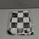 20Pcs Race Car Square Balloons Black and White Checkered Balloon Set for Boy Adult Wheel Tire Checkered Party Decoration for Racing Party Square Balloon Wall, Boys Birthday Favors 13.3In