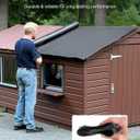 VEVOR Roll Roofing, 10 x 15 ft, 45 mil EPDM Rubber Roofing, Long Lifespan & Weather-Resistant, Withstands Harsh Temperatures, Flexible & Easy Installation, Roof Underlayment for RVs, Roofs, Ponds
