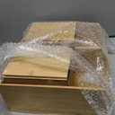 CENCODE Bamboo Pantry Storage Bins Set 5 Pieces - Stackable Baskets, Potato and Onion Storage, Bamboo Wood Storage Bins for Pantry Baskets Organization and Storage, Kitchen Essential