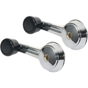 OCPTY Door Handles Window Crank Handle Side Replacement fit for 1984-1991 for Jeep Grand Wagoneer Chrome/Black 2pcs