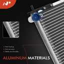 A-Premium Air Conditioning A/C Condenser Compatible with Honda CR-V 2002-2006, Element 2003-2011, L4 2.4L, Replace# 3112, 80110S9A013