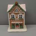 Raz Imports Gingerbread Lighted Christmas House with Trees 13 Inch