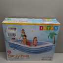 INTEX Rectangular Family Lounge Inflatable Swimming Pool for Kids & Adults