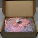 XKGSLNB Hands Free Dog Leash, Comfort Padded Adjustable Belt, Smooth Rotating Clip, Non-Slip Strong Pet Training Lead, 8FT for Small Medium Large Dogs Walking Training(Blue Pink)