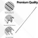 40Pcs Manganese Steel Descaling Needles, 7.09" Inch Chisel Tip, Replacement Needle Set for Needle Scaler