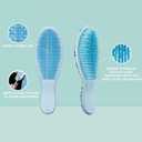 Supreme Brush + Cleaner, Gentle Detangling, Detangler Hair Brush for All Hair Types. For use on Wet or Dry Hair (Blue Butterfly)