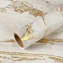 VEELIKE Matte Beige Gold Marble Countertop Contact Paper Kitchen Countertop Peel and Stick Waterproof Granite Marble Wallpaper 15.7''x354'' Adhesive Countertop Covers for Bathroom Desk Table Walls (15.7" x 354")