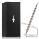 Magnetic Levitation Gel Ink Pen, Metal Luxury Gifts for Men & Women, Futuristic Floating Fidget Pen, Cool Tech Gadgets, Unique Office Desk Accessories for Him Dad Boss Teacher (Silver)