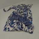 CUPSHE Women's Maxi Dress Floral Print Twisted V Neck Sleeveless Long Dress Summer Casual Dress, Medium, Teal Floral 