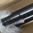 Tension Curtain Rod 43-144 Inches Extra Long Black Heavy Duty Tension Rods Adjustable Curtain Rod No Drilling Spring Loaded Tension Rod for Windows Patio Hold Up Blackout Curtains and Non Slip