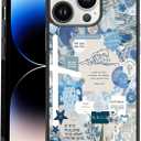 Classic Religious Sayings Christian Phone Case Fit for iPhone 14 Pro  TPU Blue Aesthetic Cross God Jesus Phone Cover Gift for Boy Girl Men Women