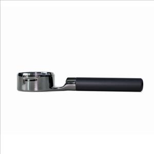 Mischief 58mm Bottomless Portafilter, 316 Stainless Steel, Fits E61 Group Heads, La Marzocco, Rocket, ECM, Synesso, VBM, Flat Base, Double Shot Basket, Walnut wood (Titanium Black, 58MM for E61)