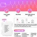 3 x 30 LED Valentines String Lights - 10Ft Mini Bulbs Battery Powered Pink Red Yellow Light for Indoor Wedding Anniversary Romantic Dating Party Gifts Valentine Decorations - 8 Modes with Bulit-in Timer