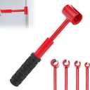 ASIEIT 4-Piece Door Hinge Adjustment Tool, Hinges Gap Adjusting Wrench, Universal Door Hinges Adjuster, Door Hinge Repair Tool, 0.55-0.98 Inch, for Round Bolt Standard Gauge, Repair, Home