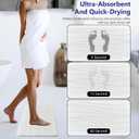 Fast Drying Stone Bath Mats for Bathroom, Non-Slip Diatomaceous Earth Bath Mat, Super Absorbent Bath Mat Stone
