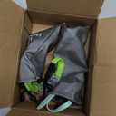 Vvinca Kids Goggles with Comfort Fabric Strap, Kids Swim Goggles Wide View Anti-Fog/UV No Leaking Swimming Goggles for 3-14 (01-green & Blue)