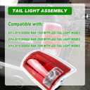 Lochnchn LED Tail Light Assembly Compatible with 2013-2018 Dodge Ram 1500,2014-2018 Ram 2500 3500 Right Passenger Side Led Taillights Rear Outer Tail Lamp Replace CH2801203 68093078AB