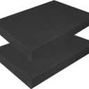 Egaageoi 2-Pack Gun Case Foam Inserts (16 x 12 x 2 Inch) | Pick and Pluck Foam Replacement Padding | High Density Foam for Gun, Craft, and Camera Gear | Customizable Foam for Cases (Universal Fit)