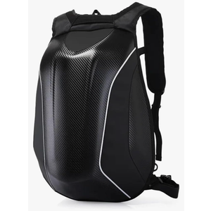 Carbon fiber backpack, motorcycle riding casual backpack, waterproof large-capacity hard shell backpack.
