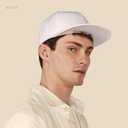 CHOK.LIDS Flat Bill Visor Classic Snapback Hat Blank Adjustable Brim High Top End Trendy Color Style Plain Tone Baseball Cap (Green)