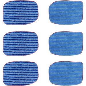 MC1375/ MC1385 Microfiber Steam Mop Pads: 6 Pack Steam Replacement Pads Compatible with McCulloch MC1375, MC1385, MC1270 Steam Cleaners, Reusable & Washable Replaces Mop Pad Model: A1375-100/ A1375-101