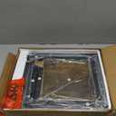 Hosfais Side Table Small End Table, C-Shaped Wood Sofa Table with Metal Frame for Living Room, Bedroom, Small Spaces (Rustic Brown)