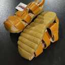 DADAWEN Boy's Girl's Leather Closed Toe Outdoor Sport Sandals 2.5 Little Kid (Yellow)