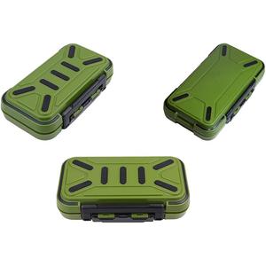 Toasis Fishing Tackle Accessory Box Small Fishing Hooks Weights Sinkers Swivel Storage Container (Black)