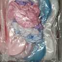 YLOLUL 16 Pcs Spa Sleepover Party Supplies for Girls Makeup Party Favor with Hair Scrunchies Clear Cosmetic Bags Eye Masks Sleepover Temporary Tattoos for Slumber Spa Essentials Favors Gift