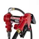 Fill-Rite FR610HA 115V 15 GPM Fuel Transfer Pump w/Discharge Hose & Automatic Nozzle (Red) | Gasoline, Diesel, Kerosene, Ethanol & Methanol Blends & Biodiesel