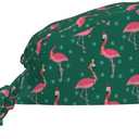 Working Cap Breathable Unisex Women Men Elastic Bandage Tie Back Hats Scrub Nursing Doctor Surgeon Cap (Black29)