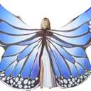 MUNAFIE Belly Dance Wings Halloween Christmas Party Colorful Butterfly Wings Performance Costumes