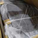 MUUEGM Futon Sofa Bed Memory Foam Convertible Sleeper Couch for Living Room,Modern Folding Love seat for Small Spaces Apartment Office Dorm,Adjustable Armrests Backrest,71" Dx33 Wx31.5 H,Linen,Grey