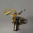 Kwikset 660 Deadbolt Deadbolt Lock, Polished Brass Round Exterior Keyed Front Entry Door, Pick Resistant SmartKey Rekey Security, Single Cylinder Dead Bolt