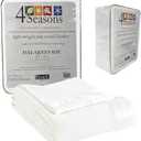 Thermee Micro Flannel Full/Queen Size Blankets, Lightweight All Seasons Cozy Blanket, Throw Blankets for Home and Living Room, Comfy & Soft Blanket for Couch, Machine Wash, No Pilling - Snow