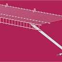 ClosetMaid Wire Shelving Support Brackets for 16 in. Deep Shelves, 12-Pack, with Anchors & Pins for Installation, White