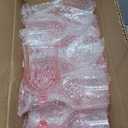 Plastic Wine Glasses Set, 7oz Vintage Goblets Shatterproof Unbreakable Reusable & Disposable, Drinking Glasses with Stem, for Wedding Outdoor Dinner Easter Party (24pcs, Pink)