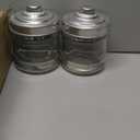 Classic Glass Storage Jars with Lids Set of 2