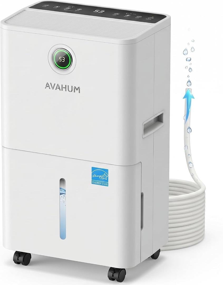 150 Pint 2026 Energy Star Dehumidifier for Basement with Pump,7000 Sq.Ft Commercial Dehumidifier with Drain Hose for Home, Industrial Large Rooms 2.12 Gal Tank,24H Timer