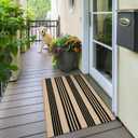 OJIA Front Door Mat 24"x51", Machine Washable Porch Rug Outdoor Door Mat Striped Entryway Rugs Indoor Outdoor Rugs Cotton Woven Entry Rug for Kitchen/Bathroom/Farmhouse/Home Entrance