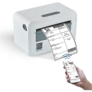 Thermal Label Printer | 203DPI USB+Bluetooth Shipping Label Printer  4x6 Thermal Label Printer | Compatible with Android, iOS, Windows, macOS, & ChromeOS