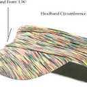 Women Sun Sport Visor Hats for Running,Tennis,Golf - Adjustable & Lightweight (V206-yellow)