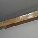 UNISHADES no Drill Cordless Roman Shades for Windows, 33" W × 64" H - 100% Blackout - Linen - Mist White