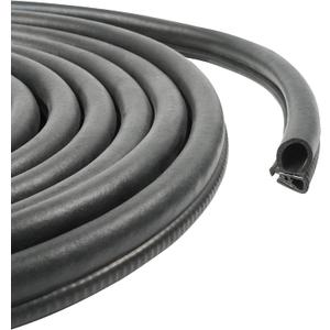 VAGURFO Rubber Edge Trim,Car Weather Striping,Door Rubber Seal Strip Trim Seal,Automotive Weather Stripping Edge Guard for Cars, Boats, RVs, Trucks, and Home Applications (20 FT)