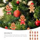 2 x SAFIGLE 12pcs Gingerbread Christmas Decoration for Tree: Cute Gingerbread Chritmas Decorations for Xmas Tree Hanging Decor DIY Craft Party Supplies - Christmas Hanging Decor for Home Kitchen