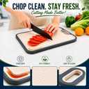 Titanium Cutting Board for Kitchen, 18" x 12" Double-Sided Chopping Board, 18"L x 0.6"W