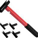 Door Hinge Adjustment Tool, 4 in 1 Heavy Duty Steel Hinge Gap Adjusting Wrench, Door Hinge Repair Spanner Fits Knuckle 0.55 to 0.98 Inch Residential & Commercial Use