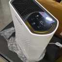 Powerful Air Purifiers for Home Large Room Up to 2400 Ft, ECOSELF HEPA Air Purifier with PM 2.5 Air Quality Display 20dB Sleep Mode, Air Purifiers for Bedroom Office Living Room HAP602 White