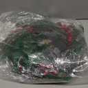 Winemana 6 FT Pre-lit Artificial Christmas Garland with 20 LED Lights, Battery Powered with Pine Cones, Red Berries, Pine Needles, Lighted Christmas Garlands for Fireplace Mantle Holiday Decorations