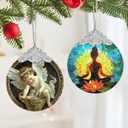 Christmas Decorations Ornaments, Stained Glass Ornament, Christmas Tree Ornaments, 2025 Gift Ornament, Xmas Gift for Friend Family Coworker - Little Angel